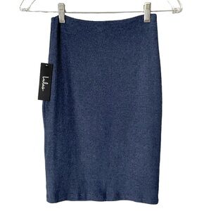 LuLu’s Knit Midi Pencil Skirt Gray NWT Size XS